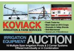 Koviack Irrigation Auction, Feb 2 1014