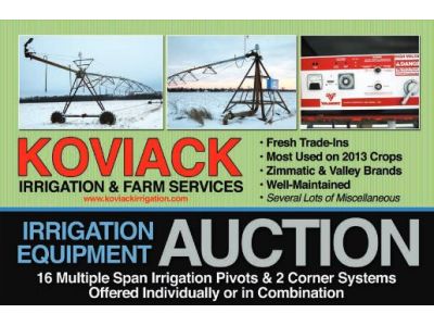 Koviack Irrigation Auction, Feb 2 1014